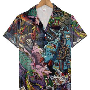 Pokemon Themed Hawaiian Shirt For Men And Women, Team Family Matching KLA Shirt For Pokemon Anime Fans
