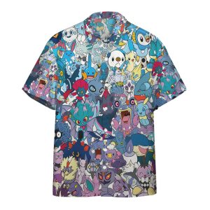 Pokemon Trendy Hawaiian Shirt All The Water Pokemon Hawaii Shirt Pokemon KLA Shirt 2022