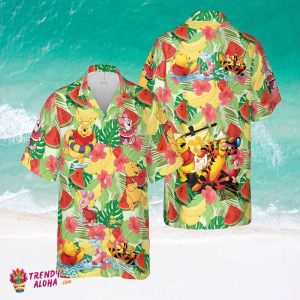 Pooh And Friends Hawaiian Shirt Summer Disney Hawaiian Shirt Funny Winnie The Pooh Hawaii Best Gifts For Family Vacation