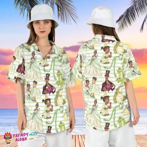 Princess Frog Tiana Disneyworld Summer KLA Hawaiian Shirt Top