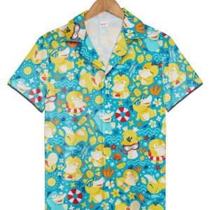 Psyduck KLA Hawaiian Shirt Anime Hawaiian Shirt Pokemon Gifts