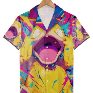 Psyduck Koduck Funny Pokemon Hawaiian Shirt, Funny Pokemon KLA Beach Shirt For Men Women and Kids
