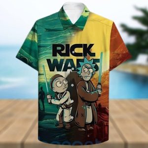 Rick And Morty 25 Rick Wars Star Wars Funny Hawaiian Shirt
