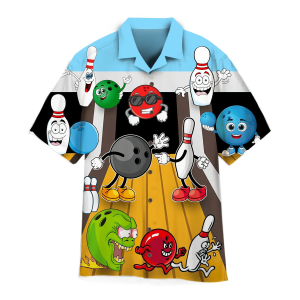 Rolling Comic Bowling With My Homies Trendy Hawaiian Shirt KLA Shirt