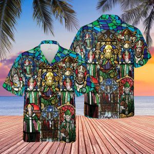 Saint Patrick’s Day Stained Glass Trendy Hawaiian Shirt For KLA Shirt