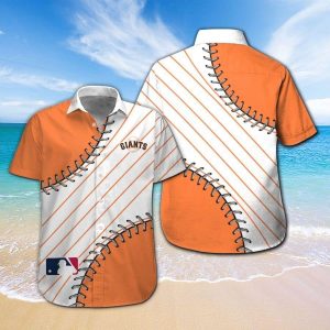 San Francisco Giants Short Sleeve Button Up Tropical Hawaiian Shirt VER09
