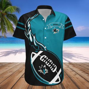 San Jose Sharks Hawaii Shirt Flame Ball – NHL