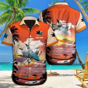 San Jose Sharks Reverie Captured in Custom Hawaiian Design