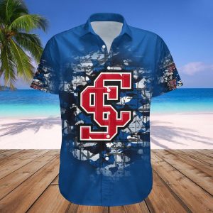 Santa Clara Broncos Hawaii Shirt Camouflage Vintage – NCAA