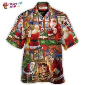 Santa Claus Christmas Merry Xmas Hawaiian Shirt – Trendy KLA
