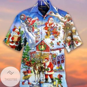 Santa Claus Farm Theme Exclusive Hawaiian Unique Shirt Design