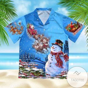 Santa Clauss Reindeer Funny Snowman Christmas Hawaiian Shirts