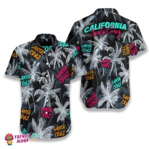 Santa Cruz Coconut Tree Seamless Hawaiian Shirt