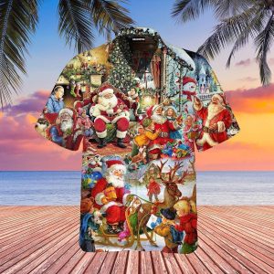 Santa Is Delivering Love Hawaiian Shirt For