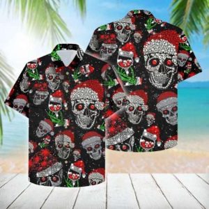 Santa Skull Christmas Hawaiian Shirt Special Look