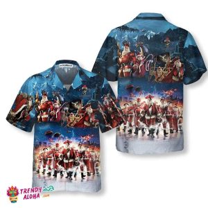 Santa Squad Funny Santa Hawaiian Shirt, Christmas Hawaiian Shirt For Men