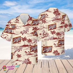 Schlitz Hawaiian Beach Pattern Shirt, Summer Beer Hawaiian Shirt
