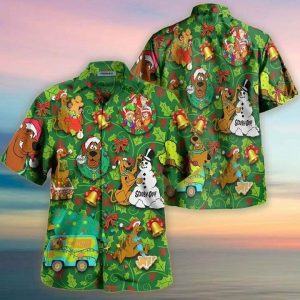 Scooby-Doo Trendy Hawaiian Shirt Scooby-Doo Christmas Celebration Hawaii Shirt Cute Scooby-Doo KLA Shirt 2022