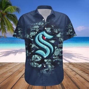 Seattle Kraken Hawaii Shirt Camouflage Vintage – NHL