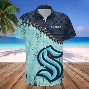 Seattle Kraken Hawaii Shirt Grunge Polynesian Tattoo – NHL