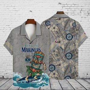 Seattle Mariners Hawaiian Shirt in All Over Print