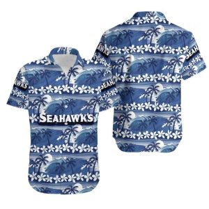 Seattle Seahawks Coconut Trees NFL Gift For Fan Hawaii Shirt And Short