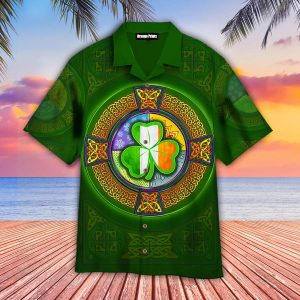 Shamrock Ireland Flag Saint Patricks Day Hawaiian Shirt For
