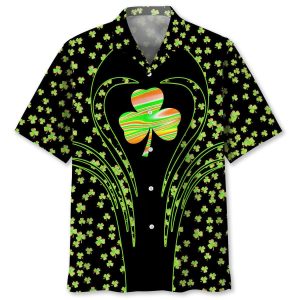 Shamrock Irish St.Patrick Day Trendy Hawaiian Shirt