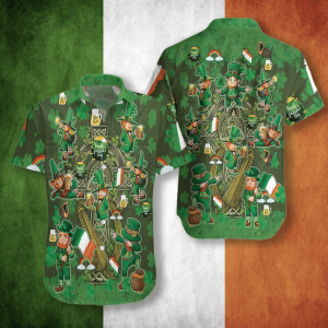 Shamrock Island: Saint Patrick’s Day Hawaiian Shirt