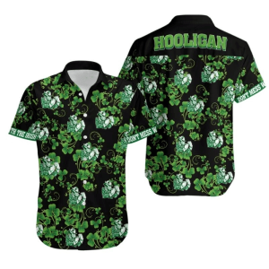 Shamrock Waves: St. Patrick’s Day Hawaiian Shirt