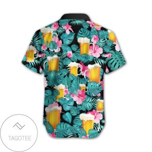 Shop Hawaiian Shirt Celebrating Beer Tropical Elegance Exclusive Design