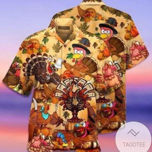 Shop Hawaiian Shirts Happy Turkey Day Thanksgiving