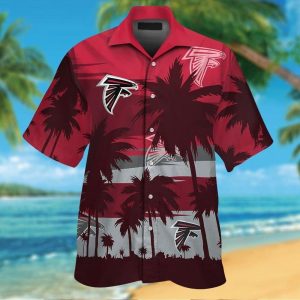 Short Sleeve Atlanta Falcons Hawaiian Shirt Button Up Tropical