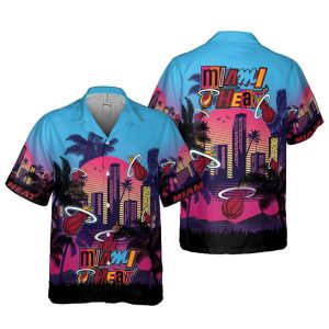 Signature KLA Shirt with Miami Heat Beach Sunset