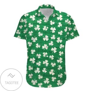 Simple Shamrock Pattern Saint Patricks Day Hawaiian Shirts
