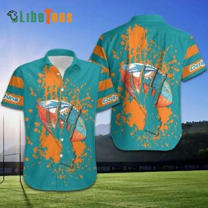 Skull Hand Logo Ball Miami Dolphins Hawaiian Shirt Delight
