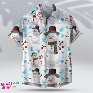 Snowman Christmas Cute Unisex Hawaiian Festive Winter Shirt
