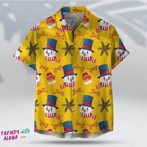 Snowman Christmas Cute Unisex Hawaiian Winter Festive Shirt