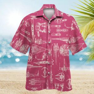 Space Ships Star Wars Pink – Hawaiian Shirt For Men, Women, Kids