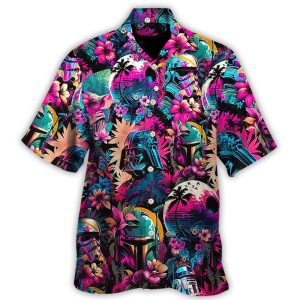 Star Wars Synthwave Hawaiian Shirt