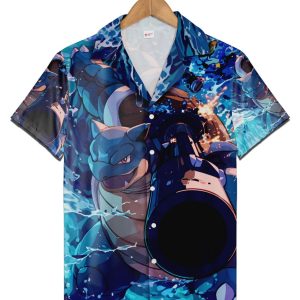 Squirtle Evolution Anime Shirt, Pokemon Hawaiian Shirt