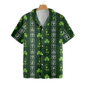 St Patrick’s Day Hawaii Shirt Irish Symbol St Patrick’s Day KLA Shirt St Patrick’s Day Shirt