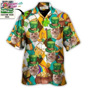 St Patrick’S Day This Is My St Patrick’S Day Shirt Funny Custom Photo – Hawaiian Shirt – Personalized Photo Gifts Hawaiian Shirt – Trendy KLA