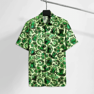 St Patrick’s Day Trendy Hawaiian Shirt Irish Happy St Patrick’s Day Hawaii Tshirt St. Patrick’s Day KLA Shirt