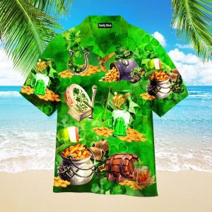 St Patricks Day Water Color Hawaiian Shirts