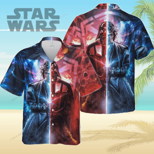 Star Wars 3D Hawaiian Attire with Darth Vader’s Aura