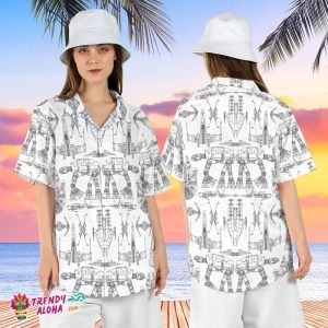 Star Wars At At Walker Hawaiian Shirt, Galaxy Edge Hawaii Hawaiian Shirt, Star Wars Droid Hawaii Shirt, Beach Summer KLA Shirt