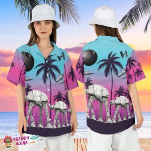 Star Wars At At Walker Palm Tree Galaxy’s Edge KLA Shirt Men