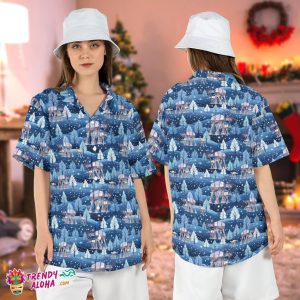 Star Wars AT AT Walker Reindeer Xmas Hawaiian Dashing Snow Top