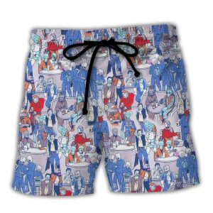 Star Wars Cantina Cool Trendy KLA Hawaiian Beach Shorts